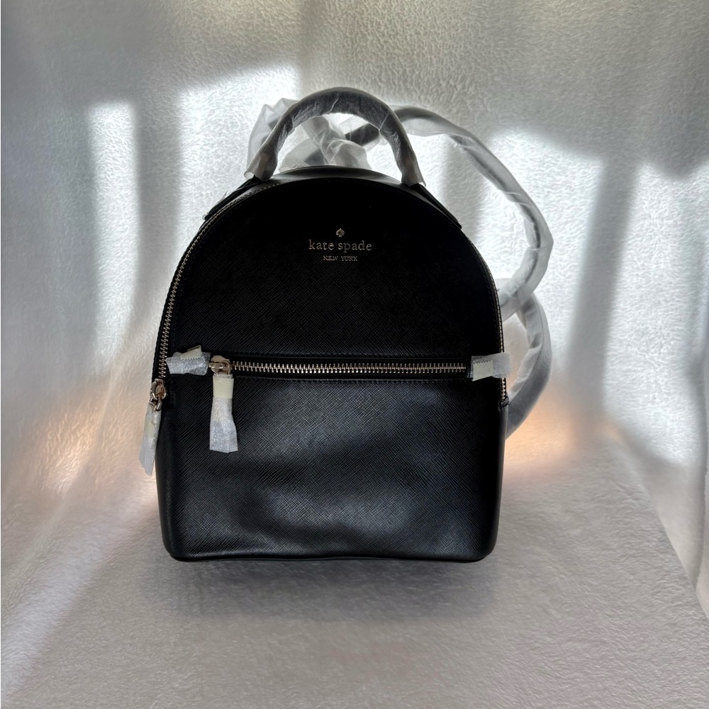 Kate Spade Perry Leather Small Backpack-Black (K8698)